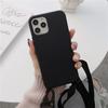 Lanyard Phone Case Soft Silicone Crossbody Strap  Mobile Phone Case for iPhone 14 Pro Max SE Soft Phone Case