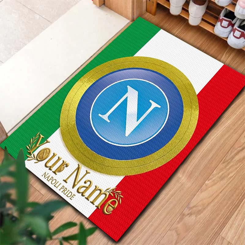 Napoli Crest Custom Name Carpet Rug For Living Room Bedroom Home Sofa Decoration Kids Play Nonslip Floor Mat