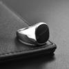 Fashion Men's Ring Punk Rock Smooth 316L Stainless Steel Signet Ring for Men Hip Hop Party Jewelry Male Wedding