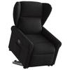 Recliner Chair with Rising Function Black Fabric