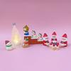 2025 Christmas Tree Santa Claus Cake Decoration Crafts Figurines Home Decor Christmas Ornaments Fairy Garden Accessories Gift