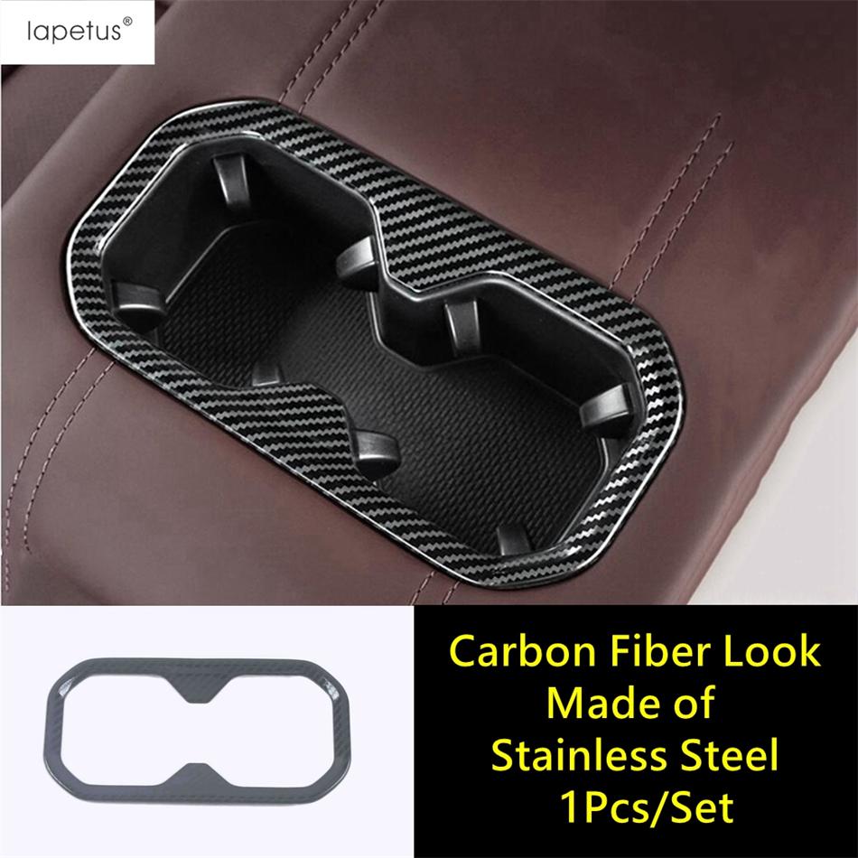 Rear Seat Water Cup Holder Frame Decor Cover Trim For Geely Monjaro Kx11 Manjaro  2024 Stainless Steel Interior Accessories
