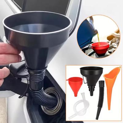 3pcs Funnels Automotive Coolant Funnel Kit Oversized Large Workshop Accessories Car Plastic Tools Oil Fuel Engine Change Filling