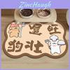 Cute Animal Silica Earth Pet Placemat Waterproof Non Slip Washable For Dogs Cats