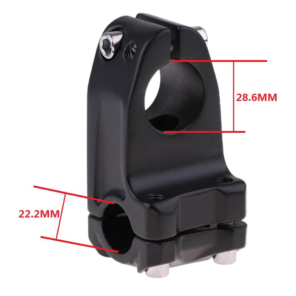 Aluminum Alloy Fixed Cycling Mountain Bike Short Handlebar Stem Riser for Track Bike, BMX, Downhill