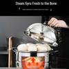 Thickened Stainless Steel Two-Layer Steamer Pot