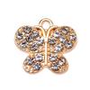 10Pcs Fashion Shiny Rhinestone Butterfly Bee Love Crown Pendant Women's Earrings Bracelet DIY Jewelry Making Charm Accessories