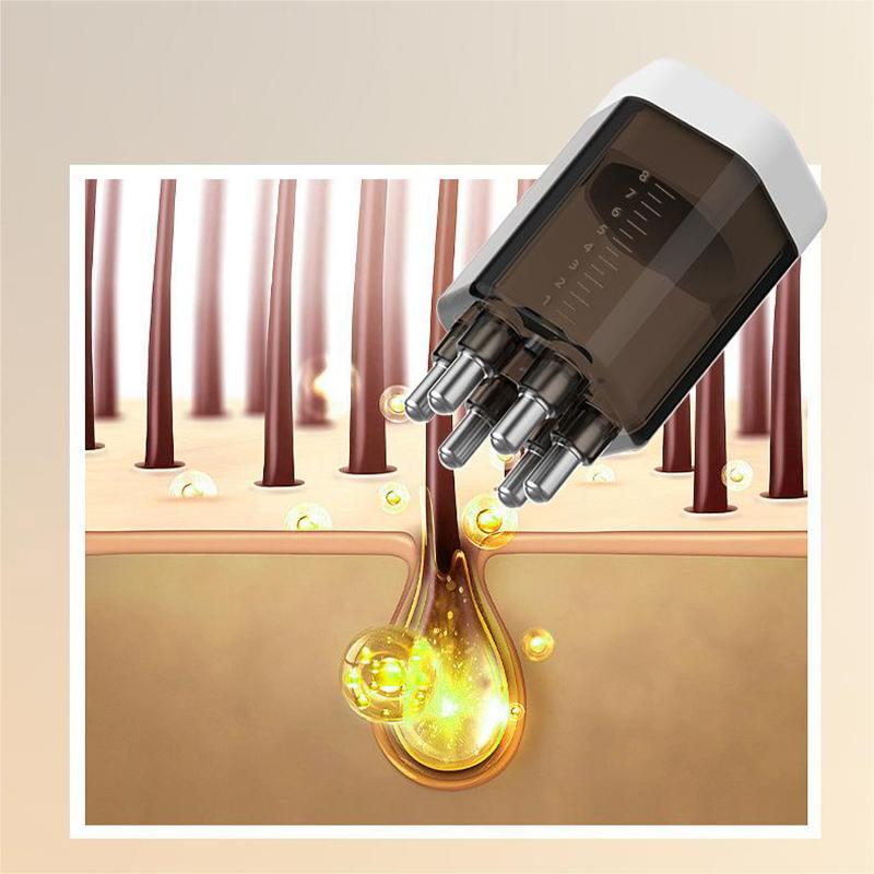 6 Needle Scalp Applicator Liquid Comb For Scalp Treatment Essential Oil Liquid Guiding Massager Comb Hair Growth Serum Oil Apply