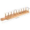 Vintage First Grade Acacia Wood Taco Holder Rack Tray Stand Up Holds 8 Soft or Hard Shell Tacos Also for Tortillas, Burritos