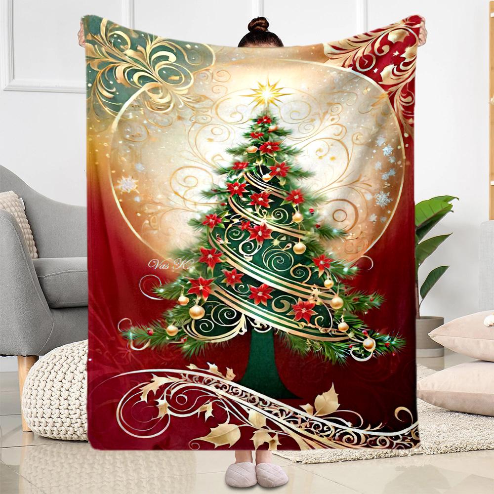 Christmas 31 Blanket Soft & Cozy Great for Office Picnics Seaside All-Season Use Modern Perfect Gift for Relatives and Friends
