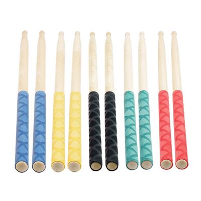 1 Paar rutschfeste 5A-Drumsticks aus mehrfarbigem Ahornholz