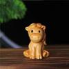 Mini Wood Carving Wood Carving Twelve Zodiac Wood Little Animal Model  Office Desk Accessories