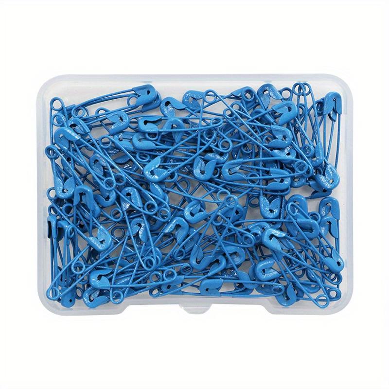 120Pcs Safety Pins Colored Metal Safety Pins with Storage Box Small Safety Pins for Clothes DIY Crafts Pins Sewing Accessories