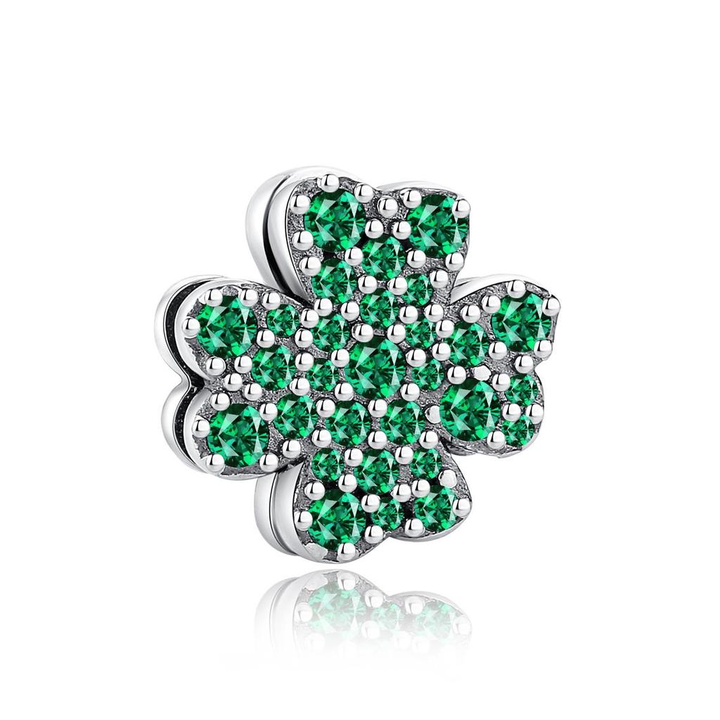 925 Sterling Silver Charms Beads Original Reflections Clip Heart Clover Crown Charm Fit Pan Brand Bracelets Jewelry For Women