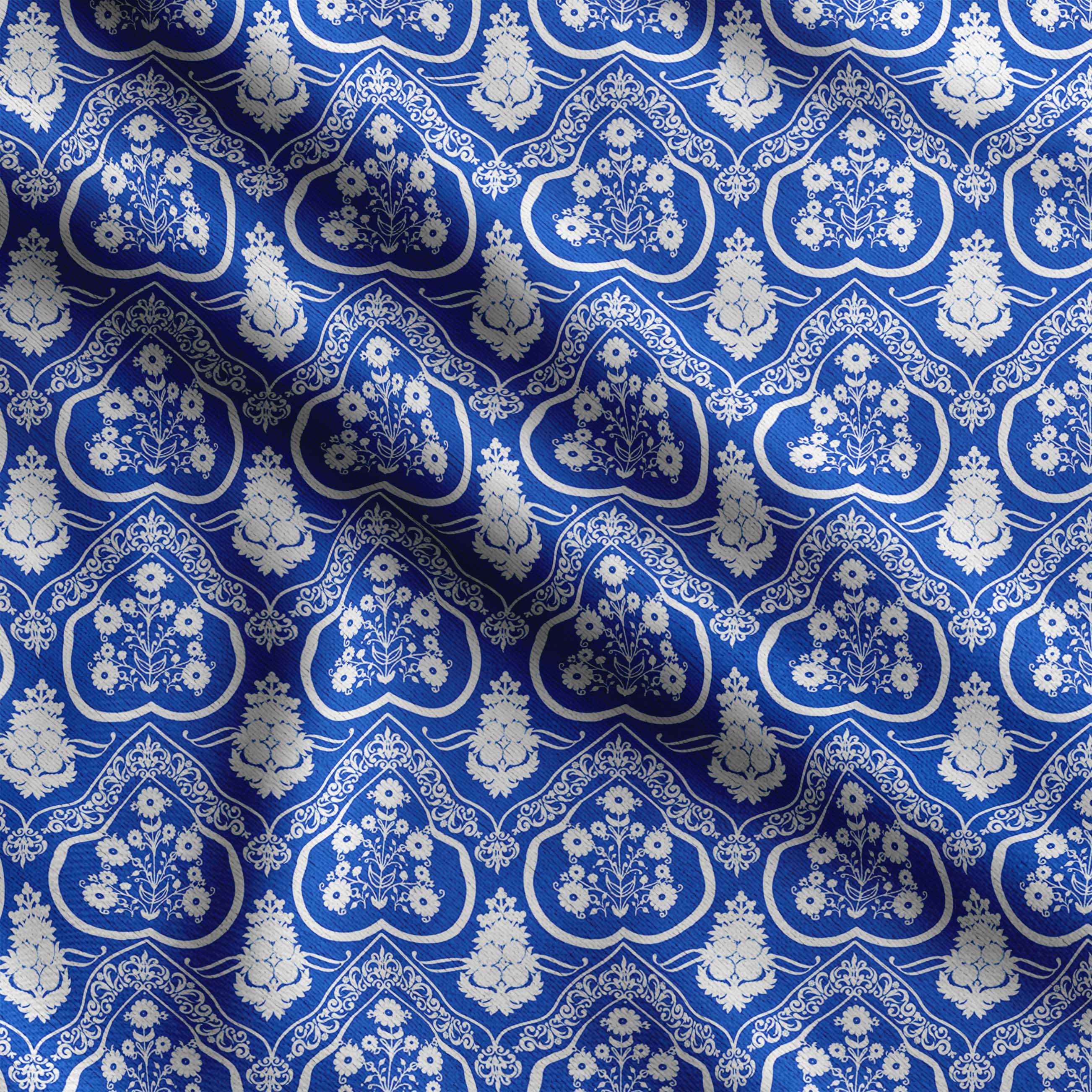 

Soimoi Damask Print, шовкова тканина, декоративна швейна тканина від The ​​Yard шириною 42 дюйма, декоративна тканина для сорочок, костюмів, краваток, 42 Inch Wide - Cotton Cambric білий