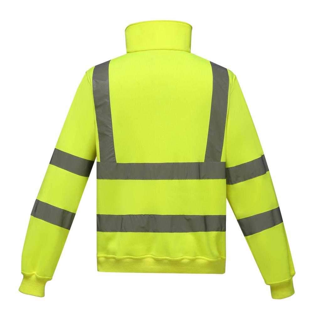 Yoko Unisex Adult Hi-Vis Quarter Zip Sweatshirt