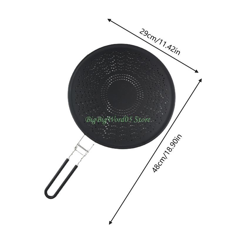 24TE Silicone Pot Lid Grid for Cooking Tool Heat Resistant Folding Pot Cover