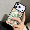 Capa Case for iPhone 17 Air 16 Pro Max 15 Plus 11 13 Mini 14 12 Back Phone Cover Flower Green Leaves
