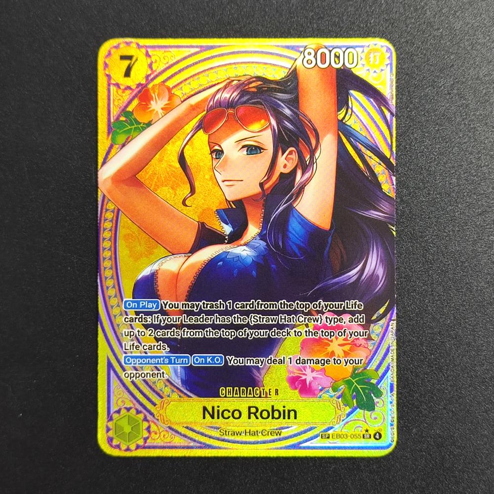 9style PROXY One Piece English Heroines Nami Robin Hancock Reiju Vivi Perona Tashigi EB03-053 Collection Otcg Anime Cards