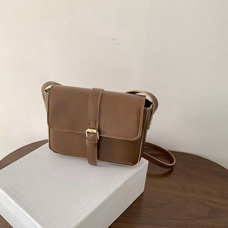 

Bags women s new bags fashion shoulder bag Korean version messenger bag women s small bag versatile small square bag trendy women s bag коричневый