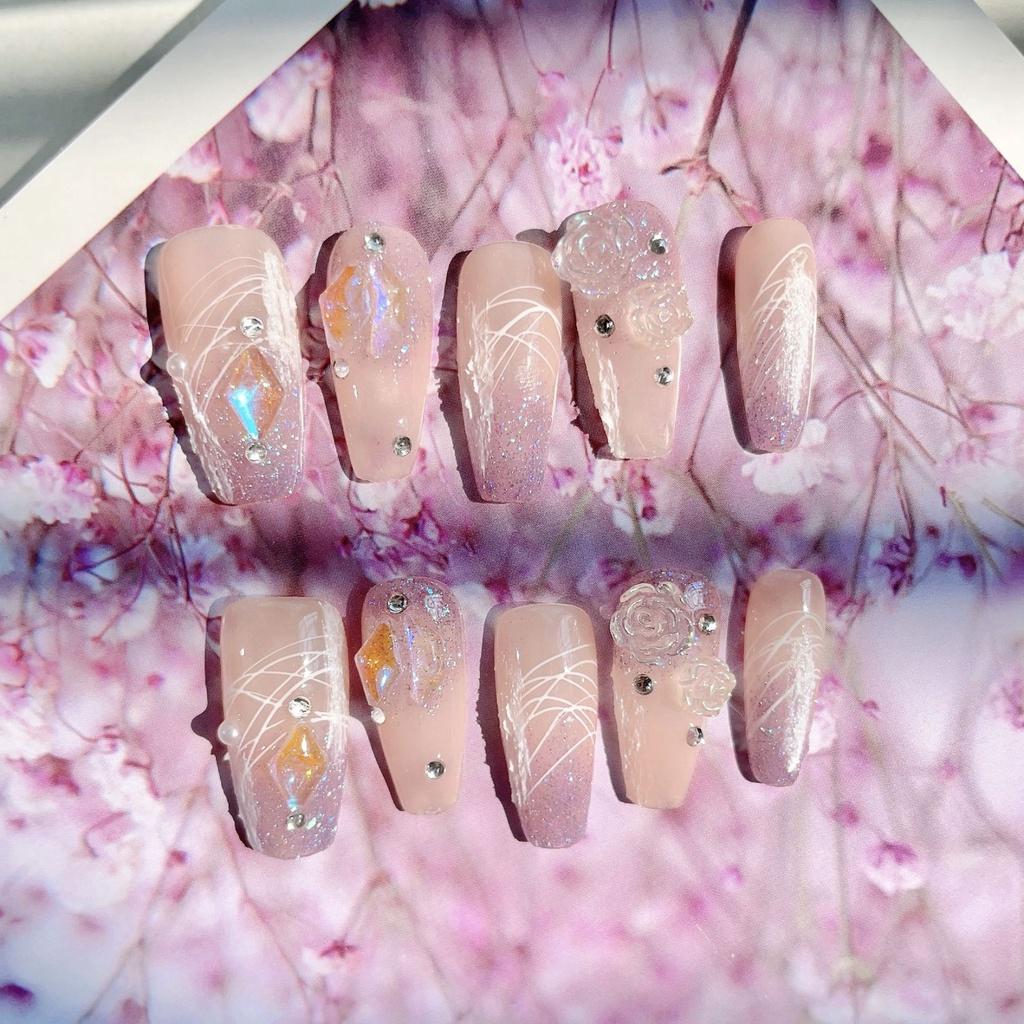 

Камелия Блестящее Украшение для Ногтей Ручной Работы Женские Аксессуары Украшение Подарок XS