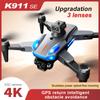 K911 SE Drony Profesionální 8k GPS 4k Dron Vyhýbání se překážkám Duální HD kamera Střídavý motor Skládací kvadrokoptéra RC Dron