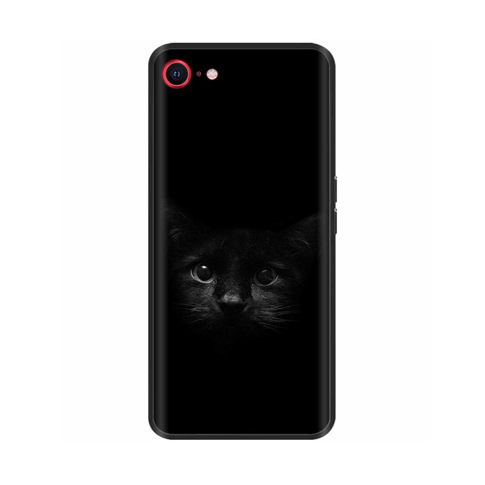 For iPhone SE 2020 Phone Case Funny Camera Protection Soft Liquid Silicone Back Cover for iPhone SE 2016 5 5S Cover for iPhoneSE