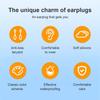 Silicone Ear Plugs Sleep Earplugs Noise Reduction Swimming Earplugs With Rope For Men Women Diving Underwater Ear Plugs