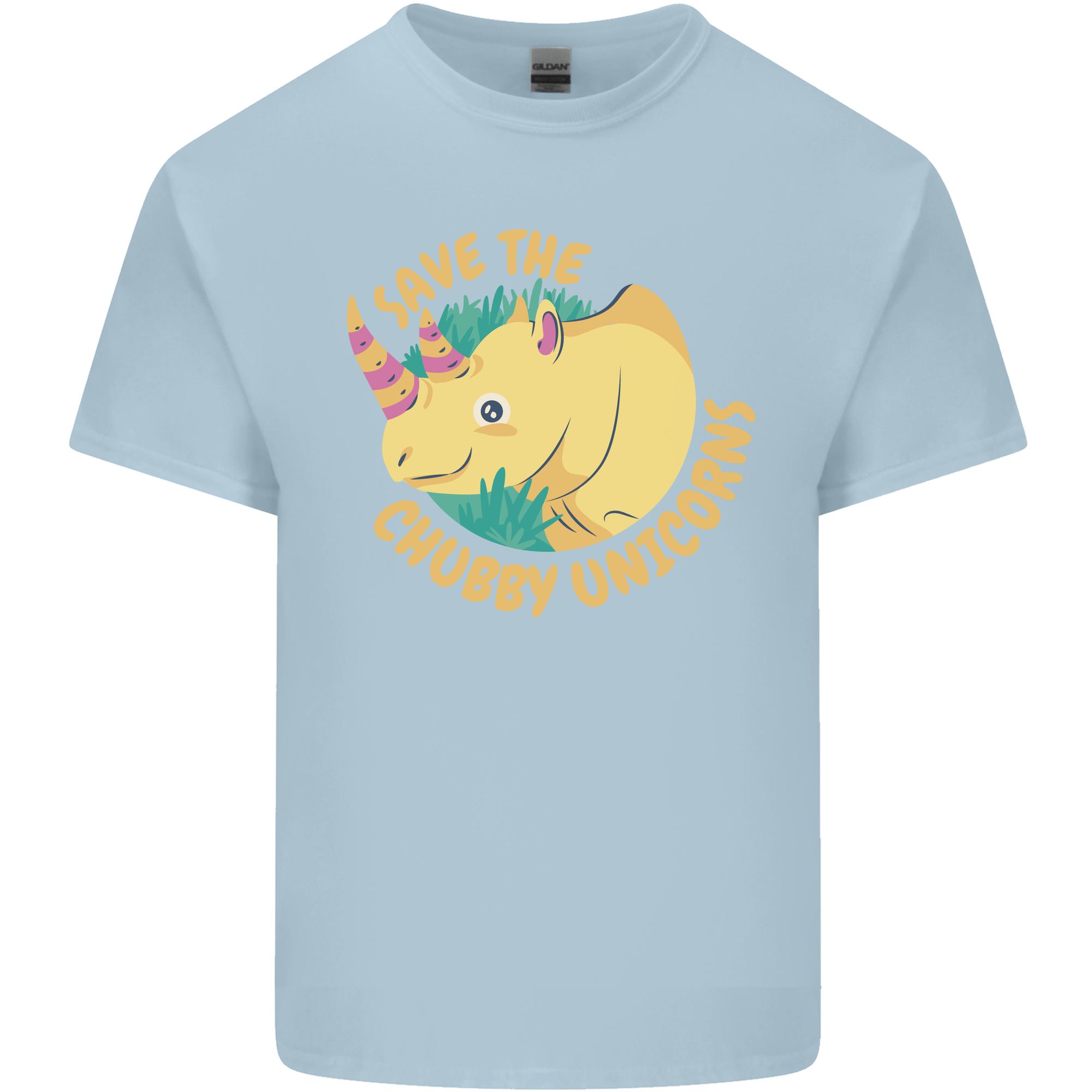 Save the Chubby Unicorns Funny Rhino Unisexs Light Cotton TShirt S