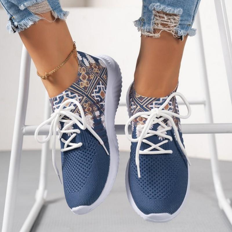 Fashion autumn new fashion large size casual single shoes female 2025 autumn new national style breathable thin single shoes female