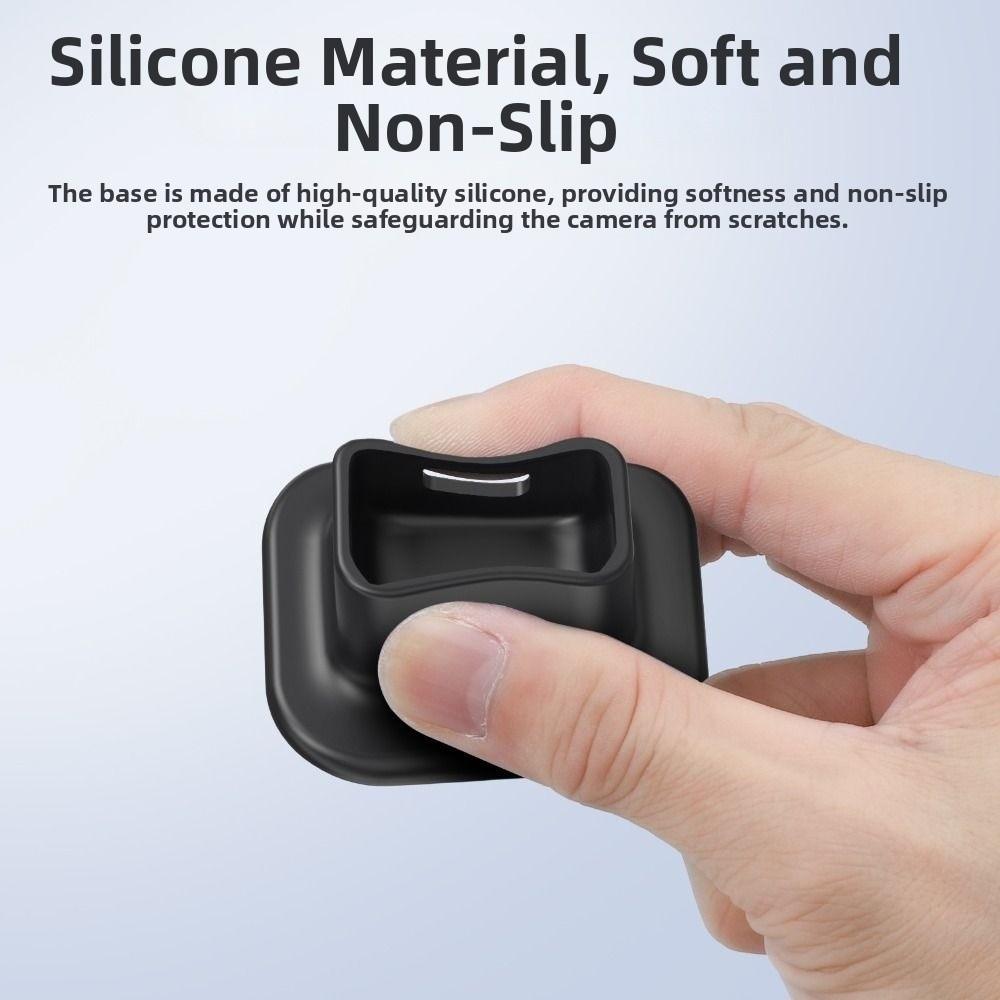 Anti-slip Base for DJI Pocket 3 /4 Silicone Non-slip Desktop Support Brackets Extension Base for Handheld Gimbal Accessory