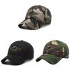 Trendy Men's Adjustable Camouflage Baseball Hat With Unique Infinity Symbol Design