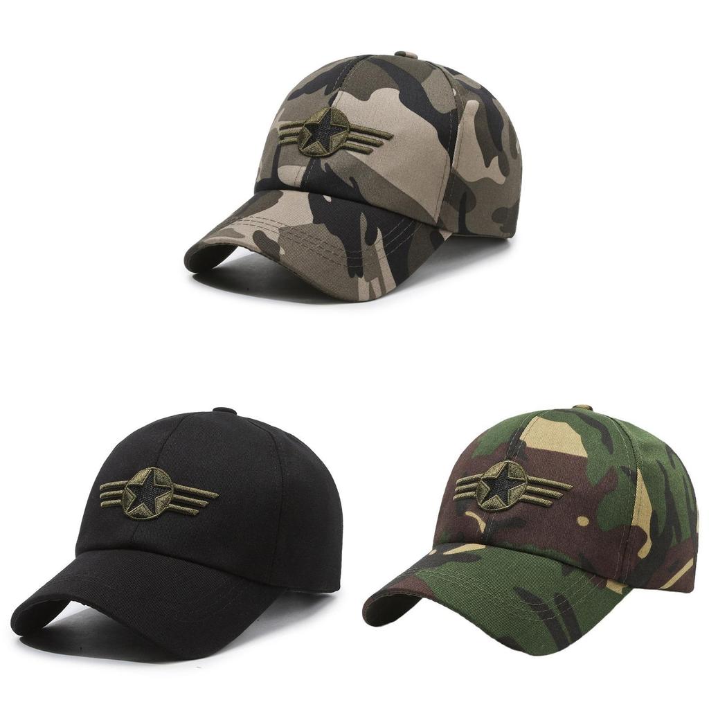 Stylish Men's Five Star Camouflage Baseball Cap For Summer Sun Protection And Fashion