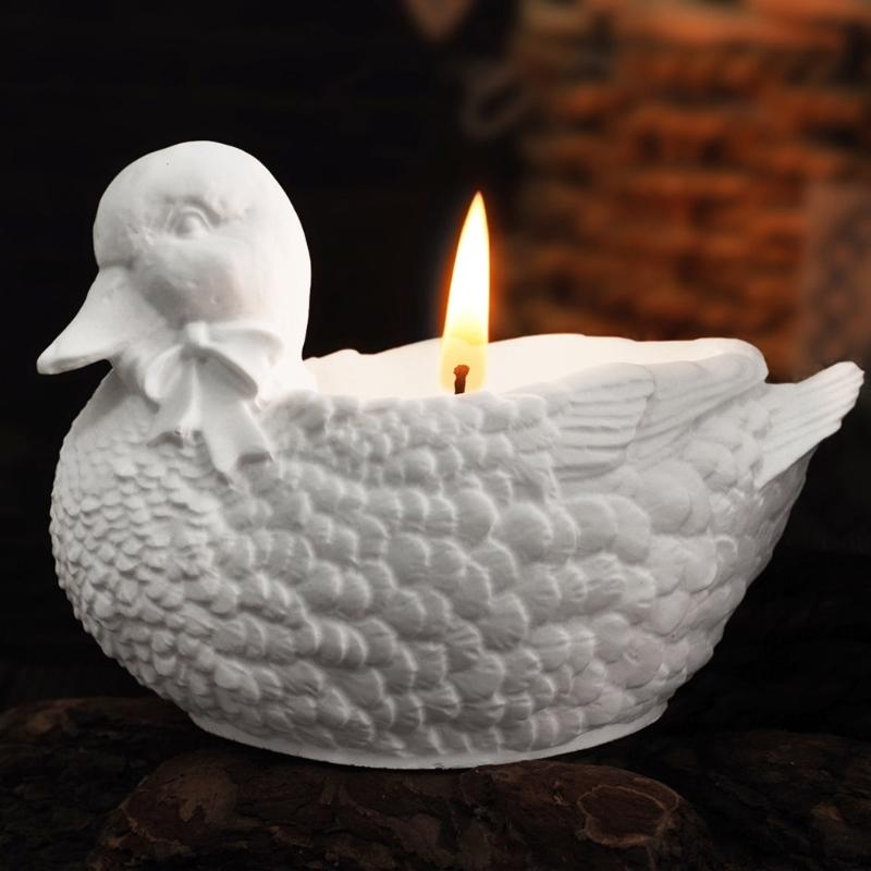 Silikon-Bastelform, elegante Kerzenhalter-Formen in Entenform, Kerzen-Organizer-Formen, geeignet für die Handarbeit