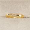 Luxury Twisted Diamond Ring Fashionable Personalized Band Couple Gift Jewelry Elegant Design For Women And Men