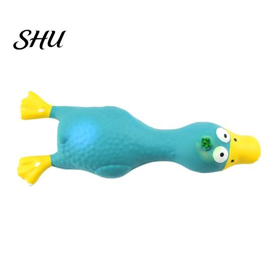 Pet Toy Chicken Shape Latex Dog with Sound Boredom Relief Teeth Cleaning for Throwing Molar Bite-Resistant Funny Squeaky Chew Cute