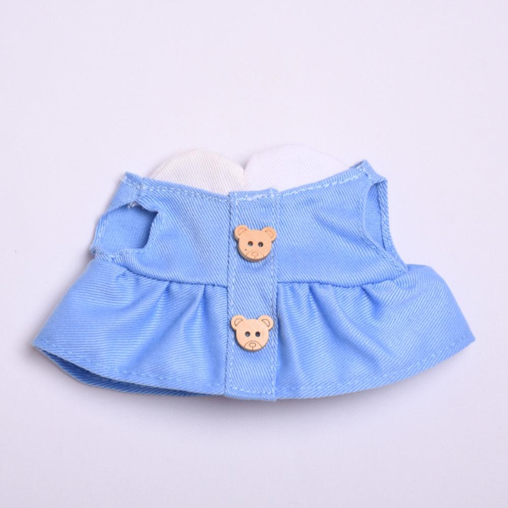 

Blue Dress 17cm Labubu Time Dress Little Bear Plush Dolls Dress Children Gift