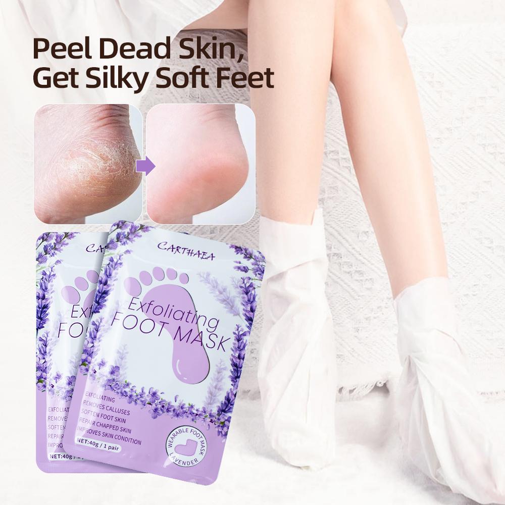 Lavender Nicotinamide Goat Milk Moisturizing Foot Mask Socks Spa Nourishing Repair Dry Rough Feet Foot Care Mask
