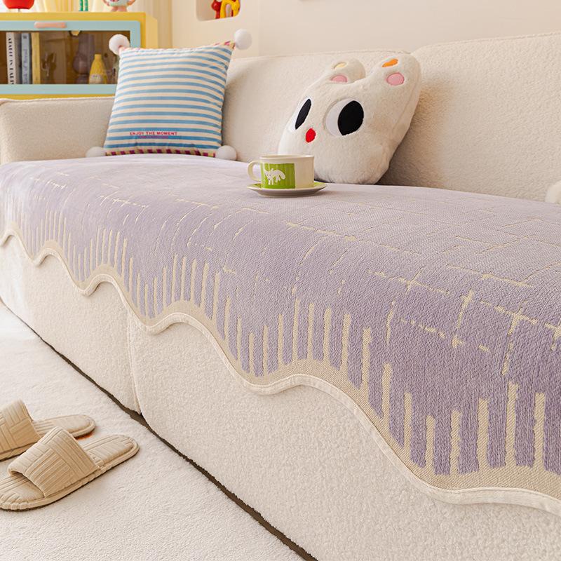 

New Special-Shaped Sofa Cushion Four-Season Universal Fixed Non-Slip Sofa Cover Dopamine Straight Sofa Seat Cushion 70*70cm