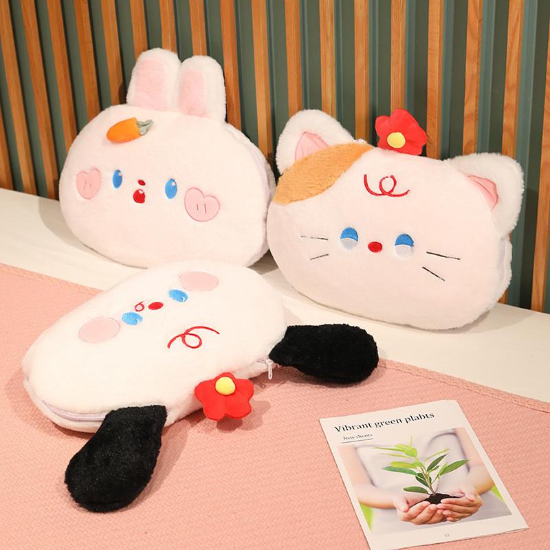 Toy Cartoon Plush Pillow Blanket Combo Office Nap Car Travel Gift Doll Adults
