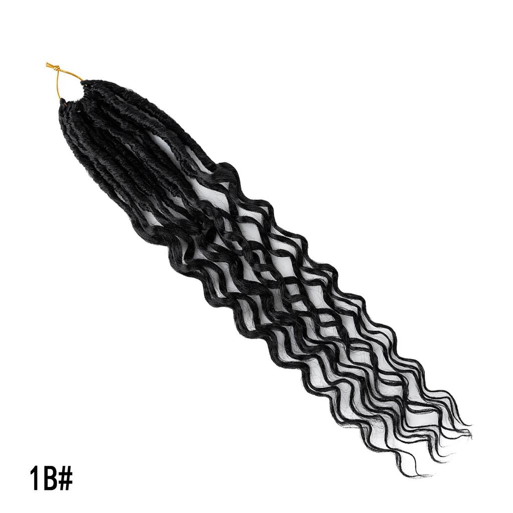 Locs di Dea Ricci Crochet Capelli Locs Morbidi Treccine Sintetiche Estensioni Capelli Stile Bohemien per Donne Nere