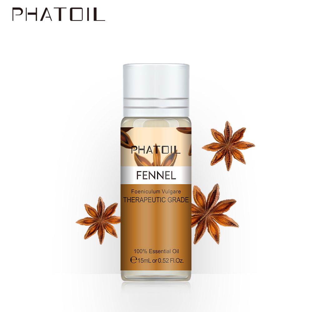 

PHATOIL 3 шт. Жасмин Лаванда Роза Ваниль Эфирное масло Диффузор 15 мл Эвкалипт Корица Мята Сандал Чайное дерево Лимон DIY Фруктовые духи Fennel 2PCS