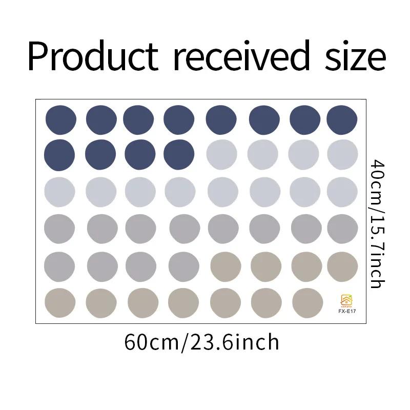 1Pc DIY Mixed Morandi Color Dots Wall Stickers Home Decor Nordic Style Vinyl Art Decals Living Room Kids Bedroom Decoration
