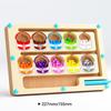 Magnetic Color & Number Maze Montessori Education Toys Board Pen Moving Bead Game Motor Skills Activities Wooden Toys Kids Gifts