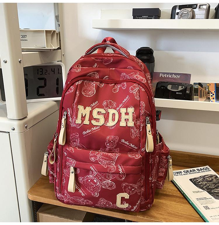 Schoolbag Schoolbag Boys Junior High School Students High School Students Printed Girls Backpack Elementary School Students 1011 New Travel Backpack