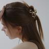 Dieuamour Gold Note Pearl Mini Hair Clip