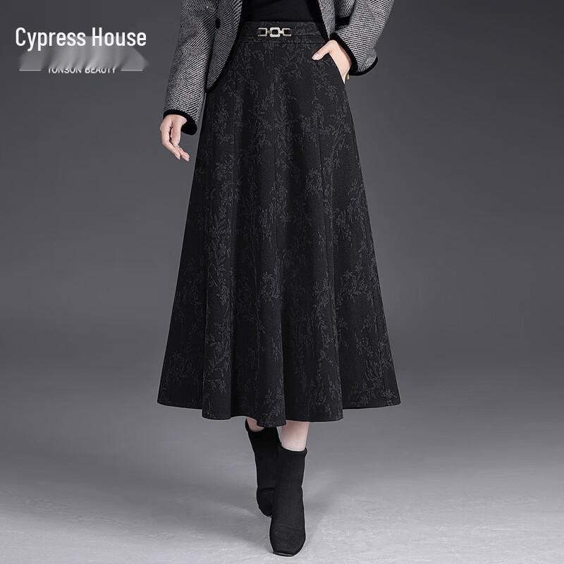 

Women s Printed High-Waist A-line Skirt M