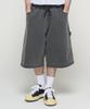 CARGOBROS Dirty Washed Carpenter Bermuda Pants (Charcoal)