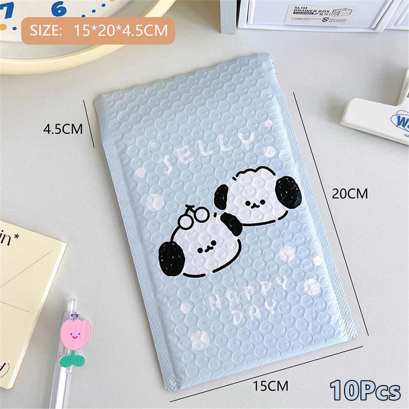 10Pcs Cute Pochacco Bubble Mailers Self Seal Padded Envelopes Waterproof Bubble Mailing Envelopes Cushioning Packaging Bags