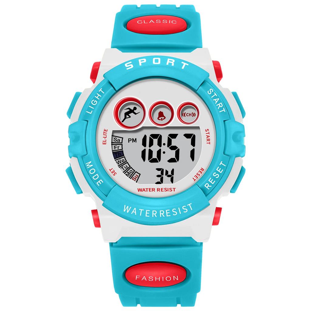 Waterproof Sport LED Digital Watches Electronic Watch for Kids Children Boys Girls Gifts